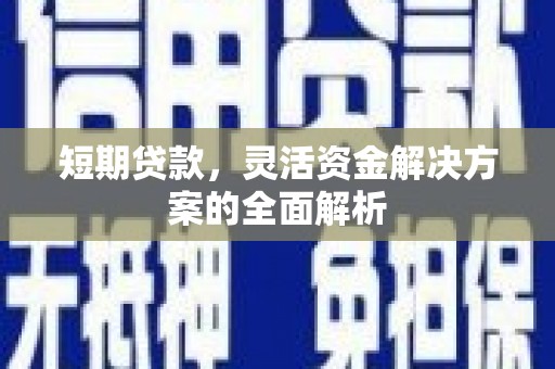 东胜短期贷款，灵活资金解决方案的全面解析