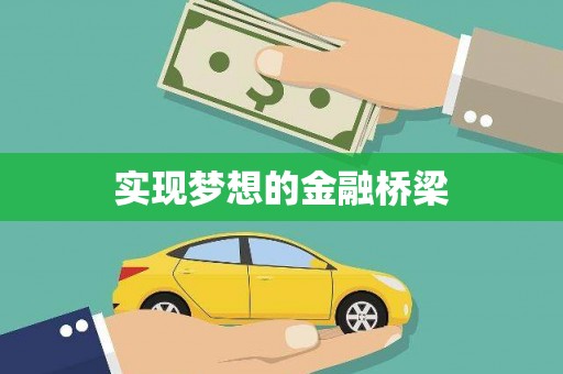 安国实现梦想的金融桥梁
