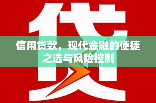 大林信用贷款，现代金融的便捷之选与风险控制