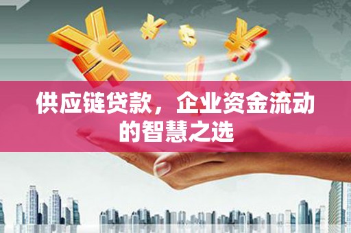 花莲供应链贷款，企业资金流动的智慧之选