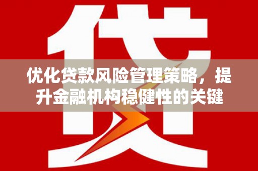 博乐优化贷款风险管理策略，提升金融机构稳健性的关键