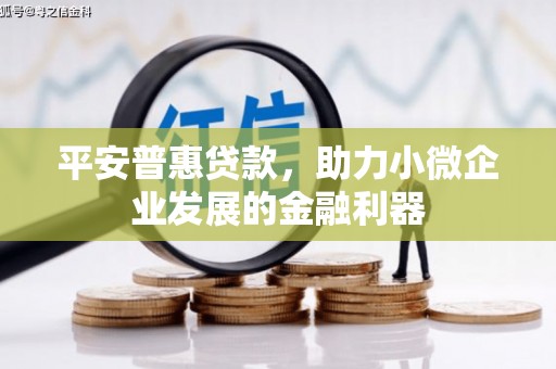 海陵平安普惠贷款，助力小微企业发展的金融利器