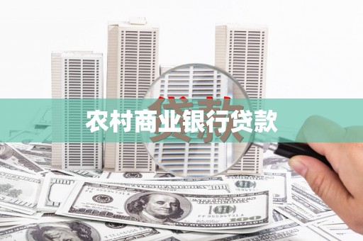 芦洲农村商业银行贷款