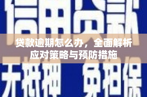 黄岛贷款逾期怎么办，全面解析应对策略与预防措施