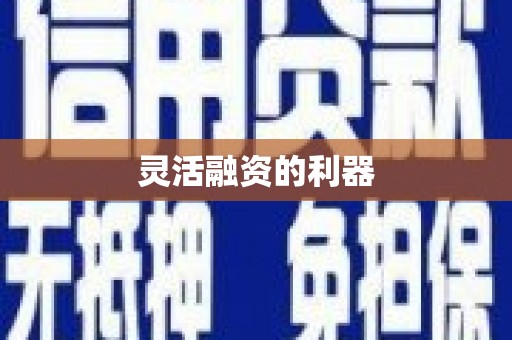 石柱灵活融资的利器
